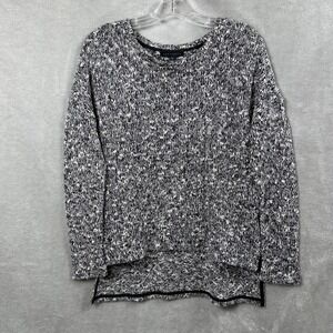 Sanctuary Minimal Chic Black & White Knit Sweater Tunic Hi-Low Size S
